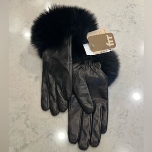 FRR Canada Fur Lined Leather Gloves